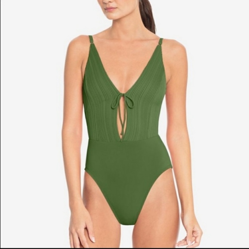 Robin Piccone Lily One Piece in Basil NWT